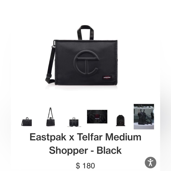 Telfar Accessories - Eastpack x Telfar Medium Shopper - Black